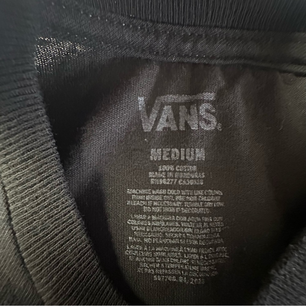 Vans Kids “Off the Wall” Skateboard Graphic Black T-Shirt Size Medium - Picture 3 of 10